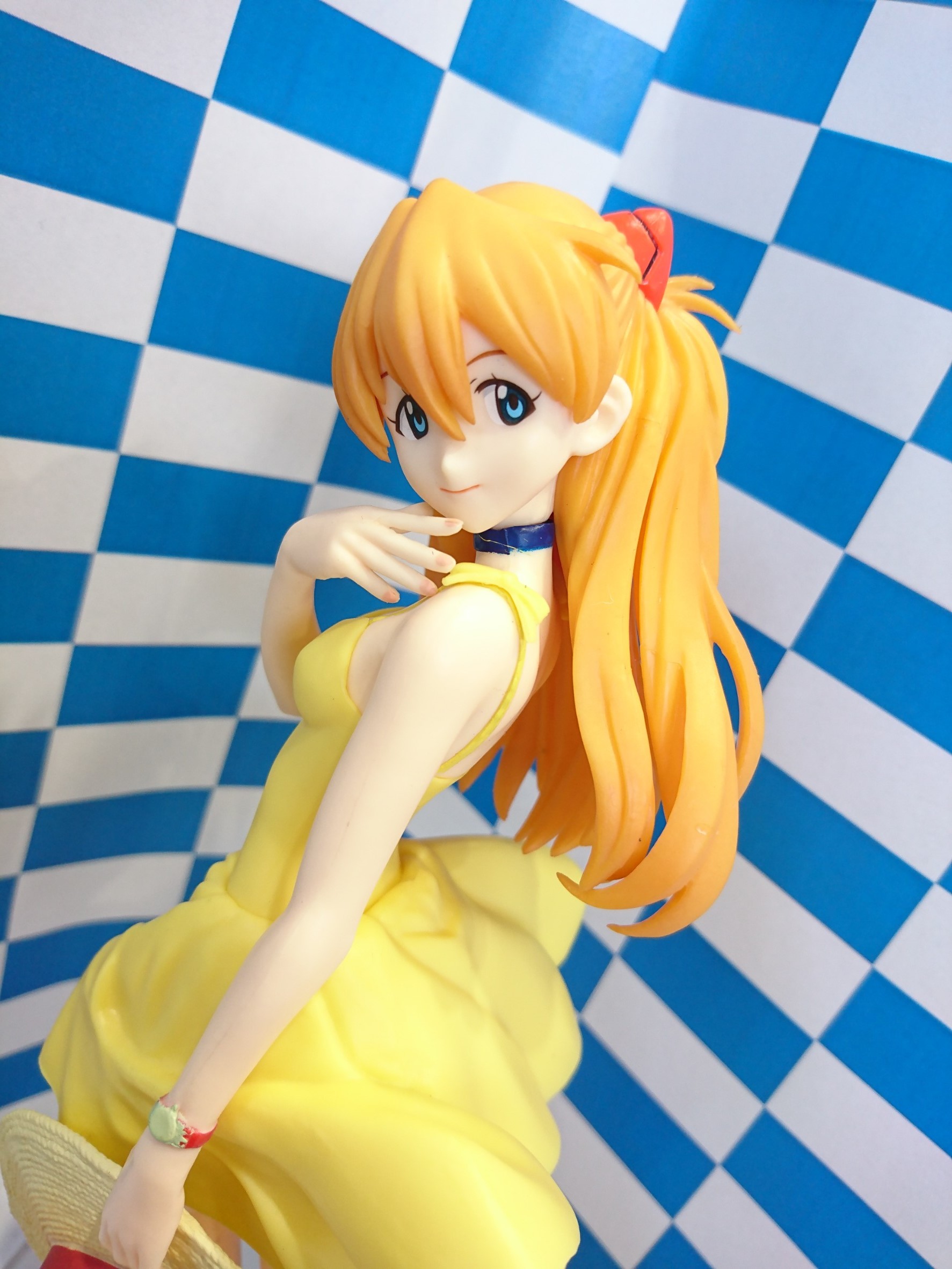 アミューズ 新景品入荷いたしました 新世紀エヴァンゲリオン プレミアムフィギュア アスカ Summer Dress Ver 万代書店 熊谷店