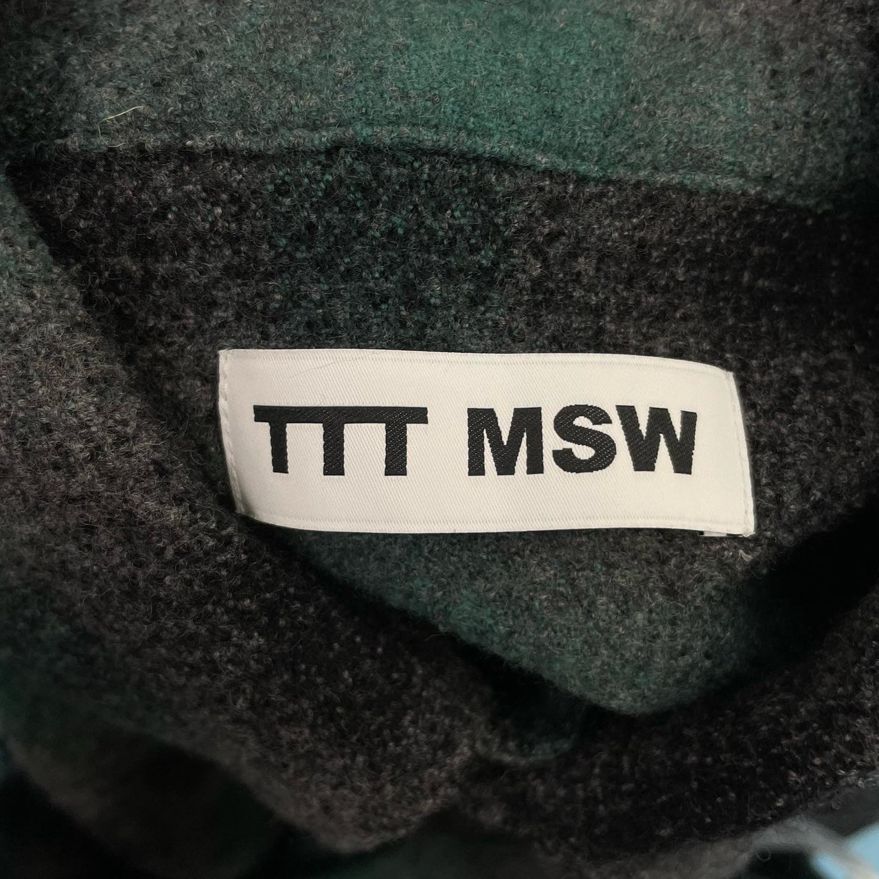 四日市日永店】☆[古着]〈TTT MSW 21AW Wool cashmere check shirt TTT 