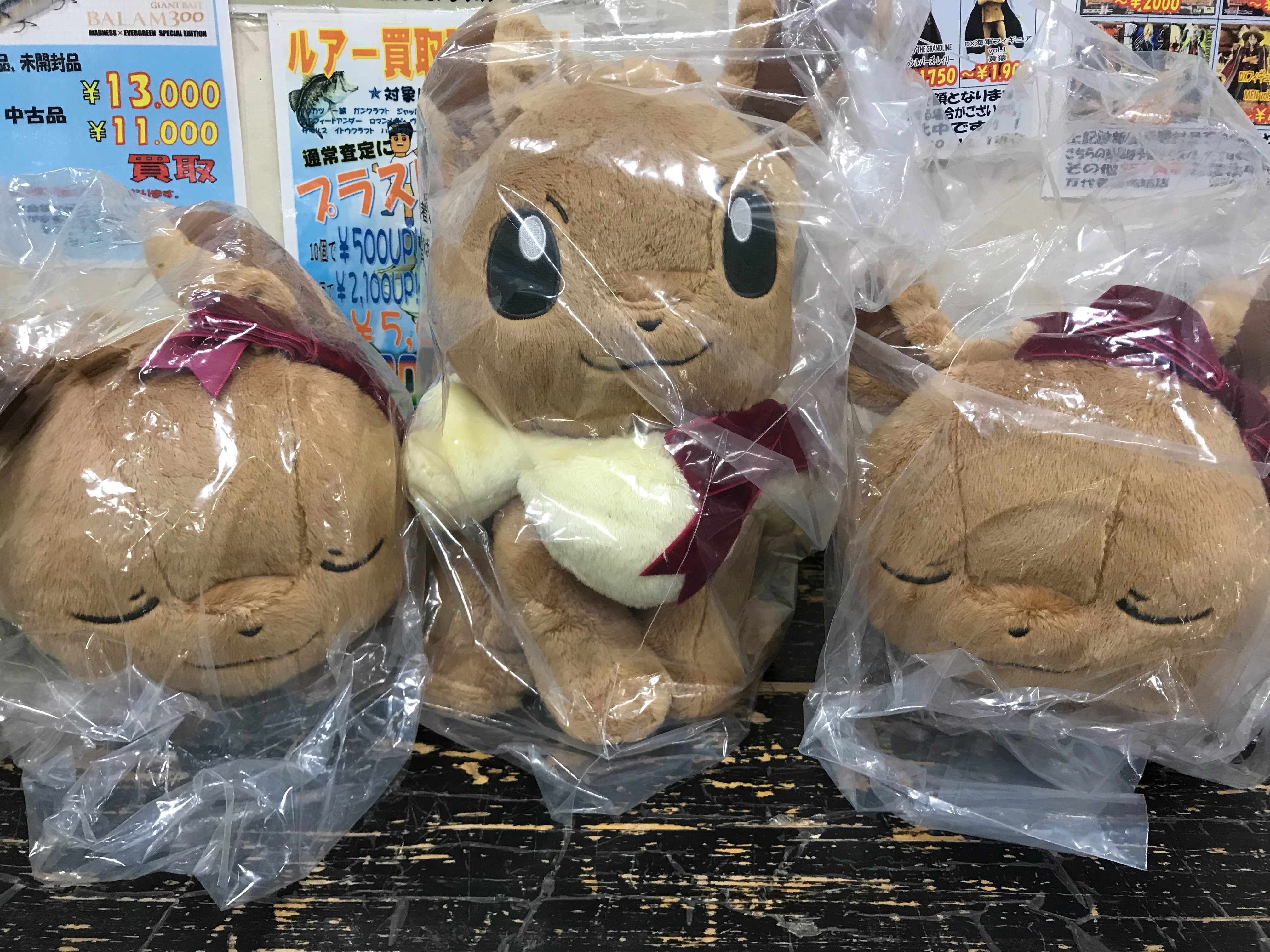 12 28 こんなの買い取りました W 一番くじ Eievui Crystal Drops A賞 C賞 イーブイのぬいぐるみ 万代書店 諏訪店