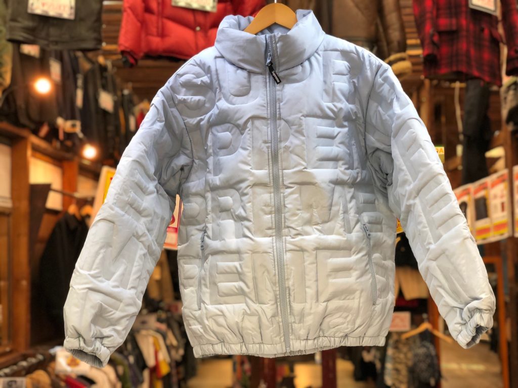 鈴鹿店】【古着】Supreme Bonded Logo Puffy Jacket/18AW sherpa Lined 