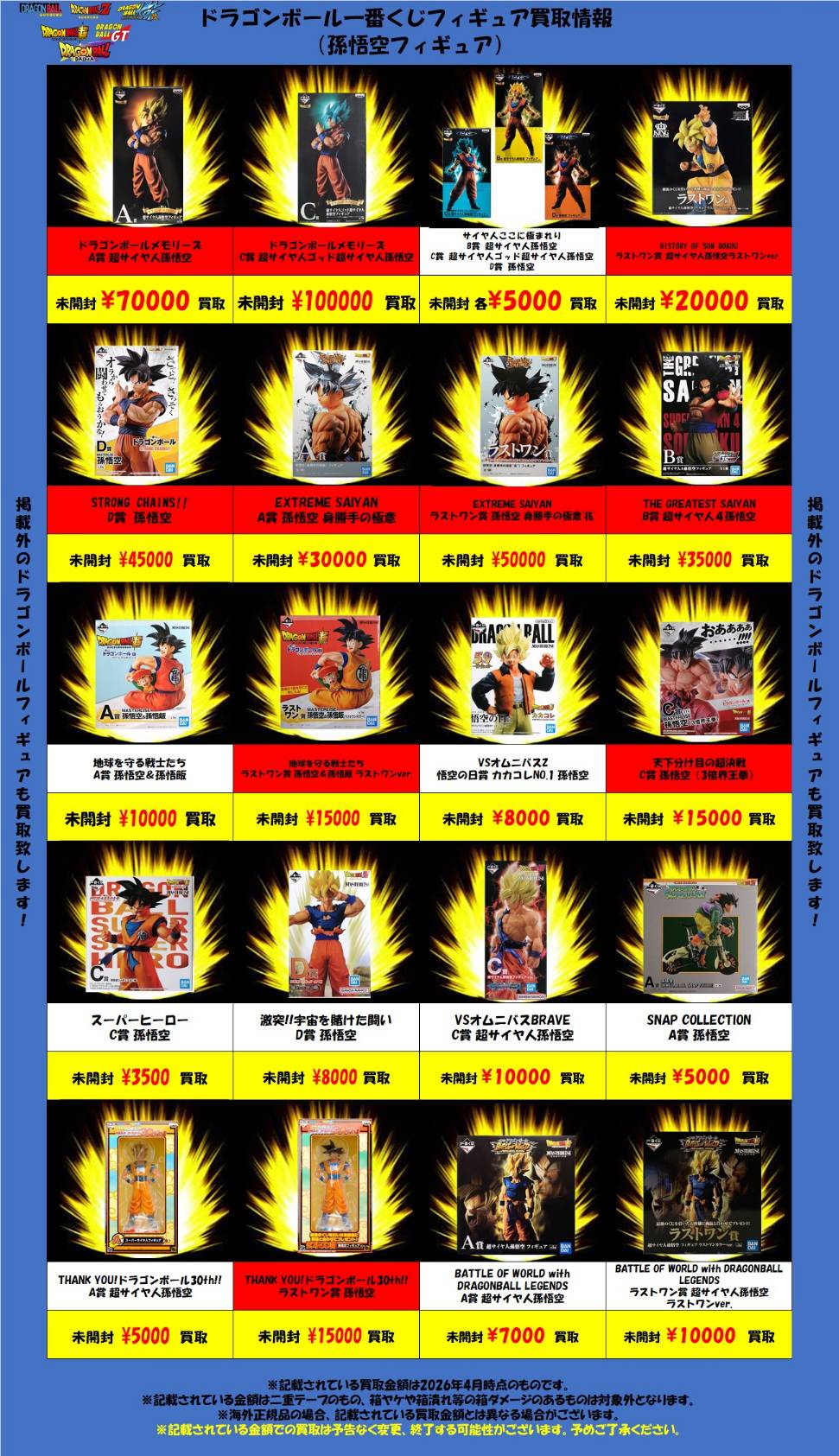 おもちゃ｜ドラゴンボール系WEBチラシ - 万代書店 高崎店